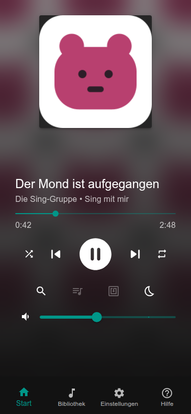 Der Player mit dem Karten-Symbol
